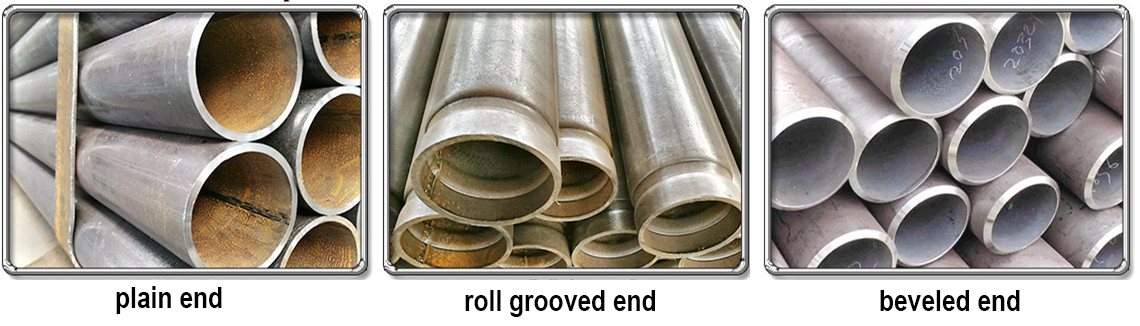 grooved beveled pipe end