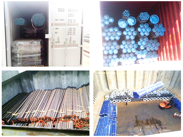 loading seamless pipe