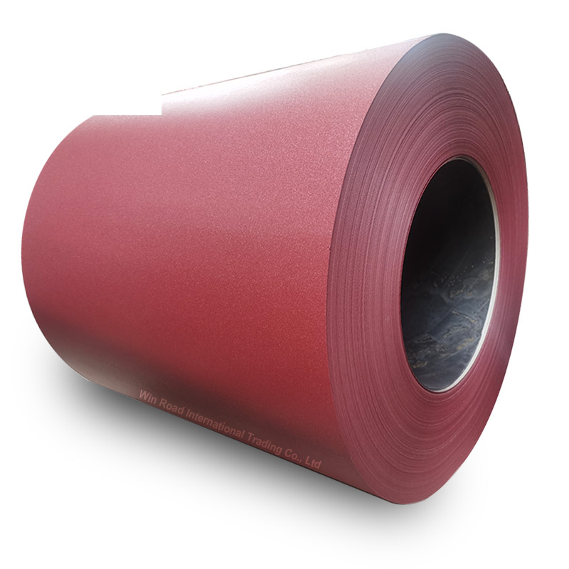 Matte Coil PPGI PPGL Prepainted Steel Coil /Winkled PPGI Coil With Charcoal Grey Color, Brick red Color,Chocolate Color