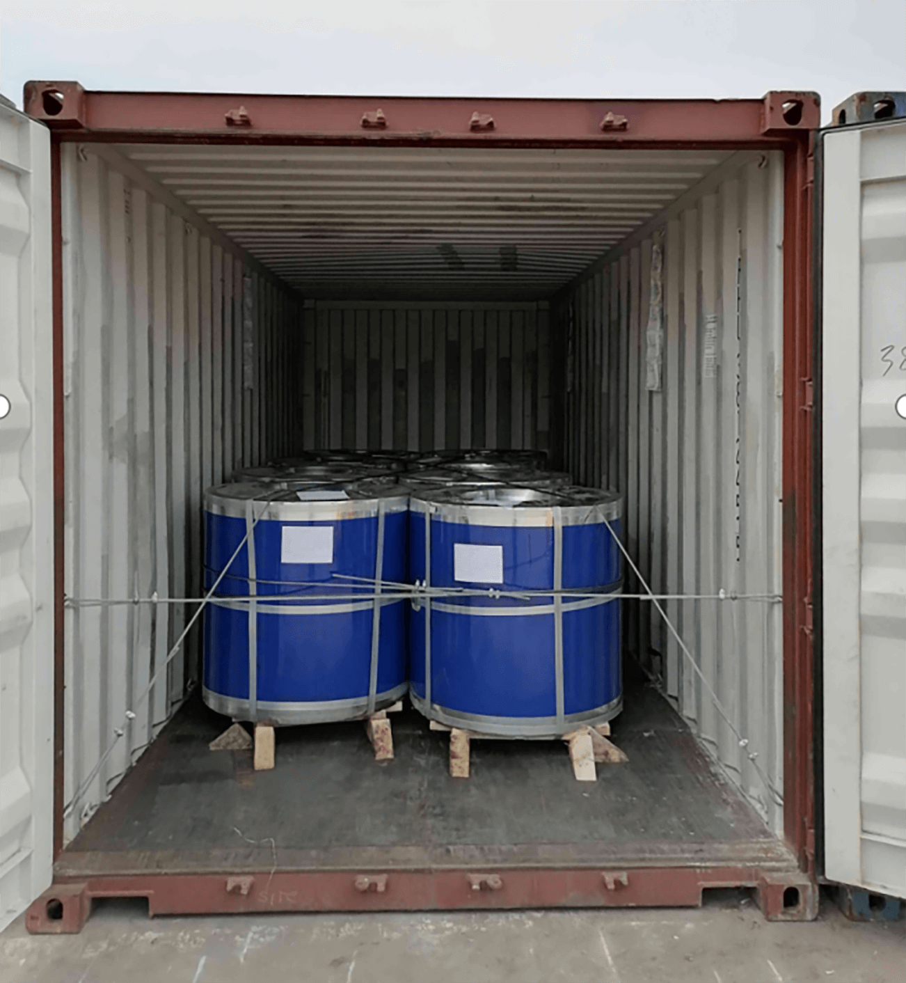 bobinas prepintada de ppgi ppgl con ral9003 el color blanco, ral5015 color azul y colores completos