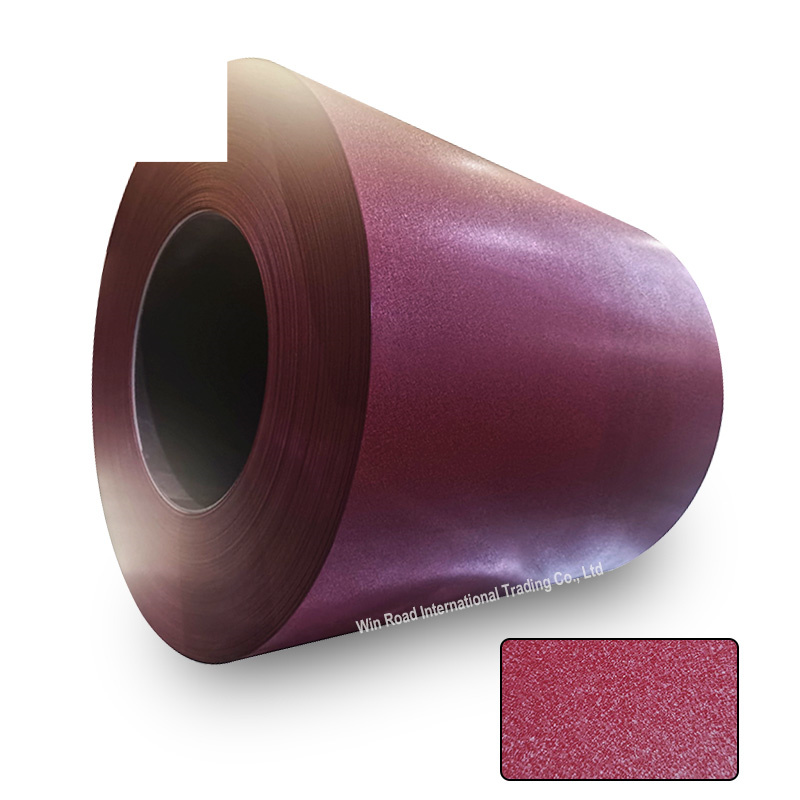 Matte Coil PPGI PPGL Prepainted Steel Coil /Winkled PPGI Coil With Charcoal Grey Color, Brick red Color,Chocolate Color